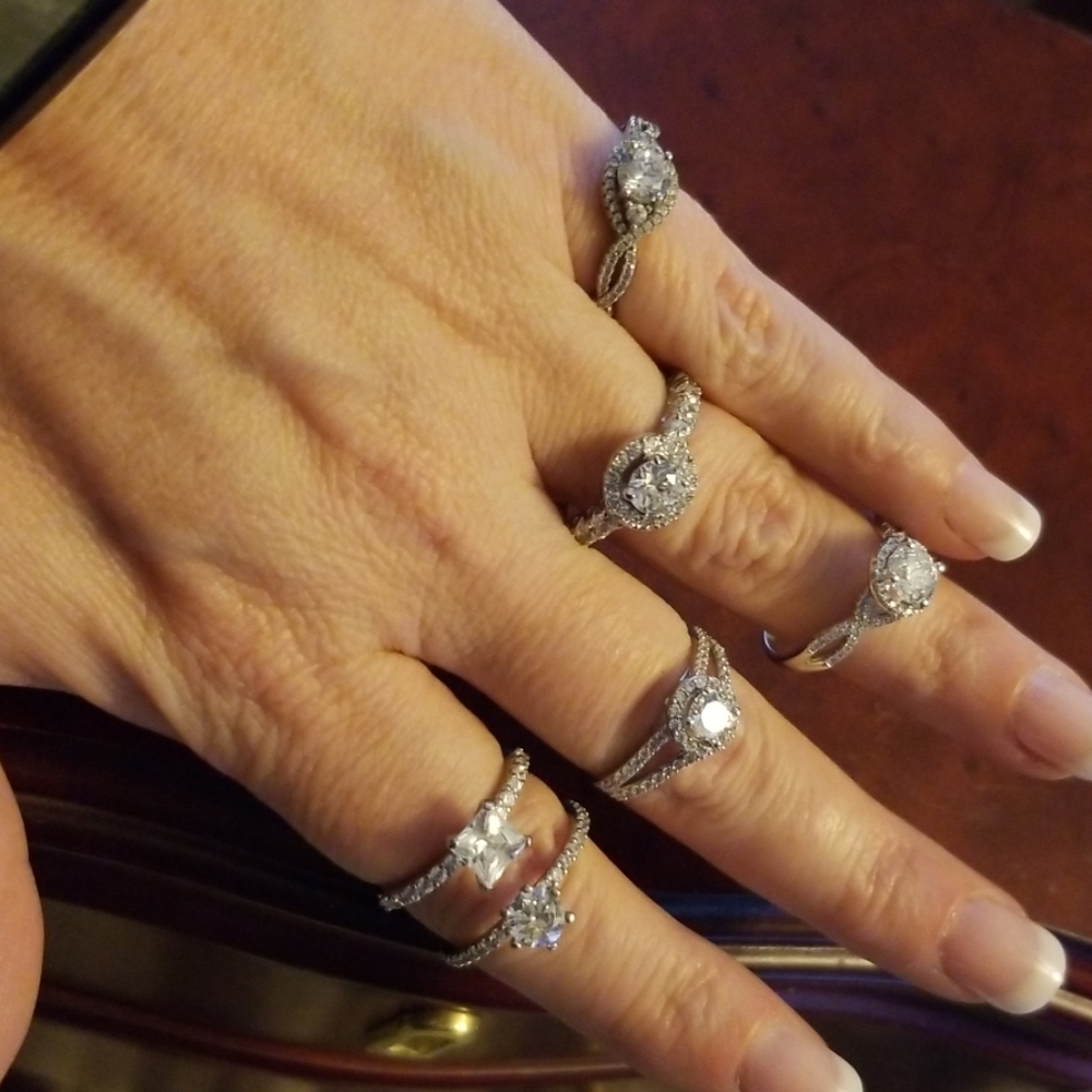 Sterling Silver CZ Ring Bundle